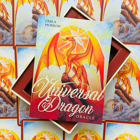 Universal Dragon Oracle Cards Deck Blue Angel Carla Morrow Animals Healing NEW
