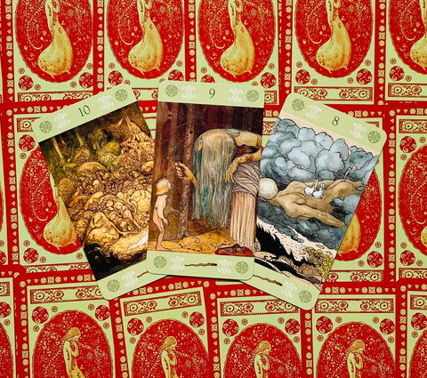 John Bauer Tarot Cards Deck Lo Scarabeo Original Telling Instructions Ex240