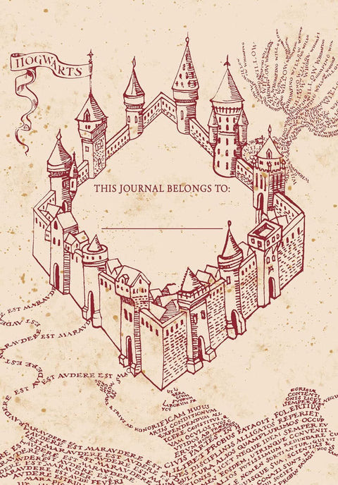 Harry Potter: Marauder's Map Journal with Ribbon Charm Insight Editions