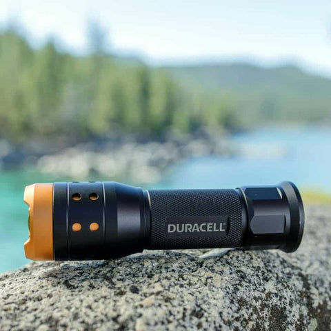 Duracell Aluminum Focusing Led Flashlight 350 Lumens + 3 Aaa Batteries Included