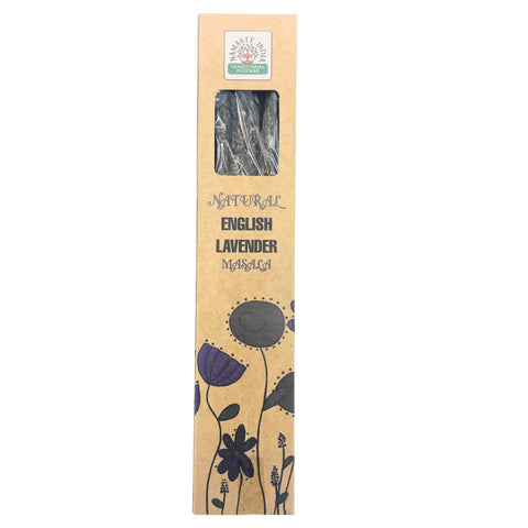Natural Botanical Masala Incense - English Lavender By Namaste India NEW