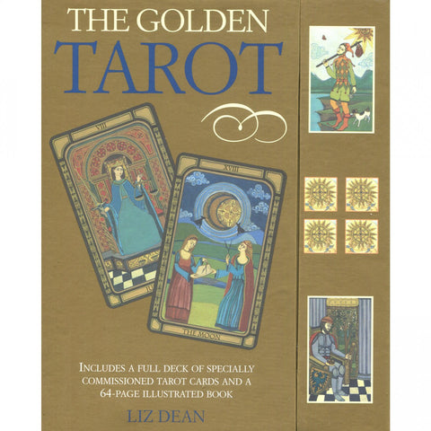 The Golden Tarot Cards & Illustrated Book Cico Books By Liz Dean Ancient NEW