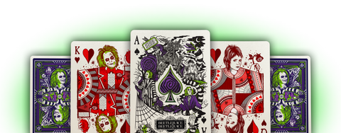 Beetlejuice Playing Cards Theory 11 Green Purple Poker Deck