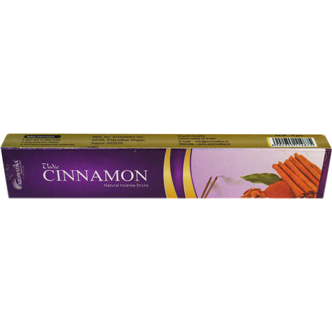 Vedic Cinnamon Natural Incense Sticks Aromatika