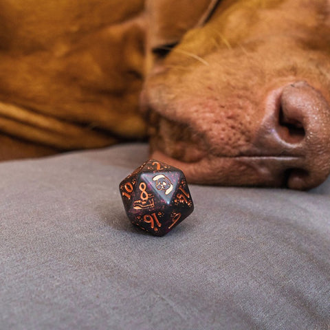 Dogs Dice Set: Luna Modern Black Dog Lovers Role Playing Games Q-Workshop NEW