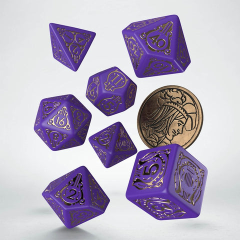 The Witcher Dice Set Dandelion Viscount De Lettenhove Rpg Games Q-Workshop NEW