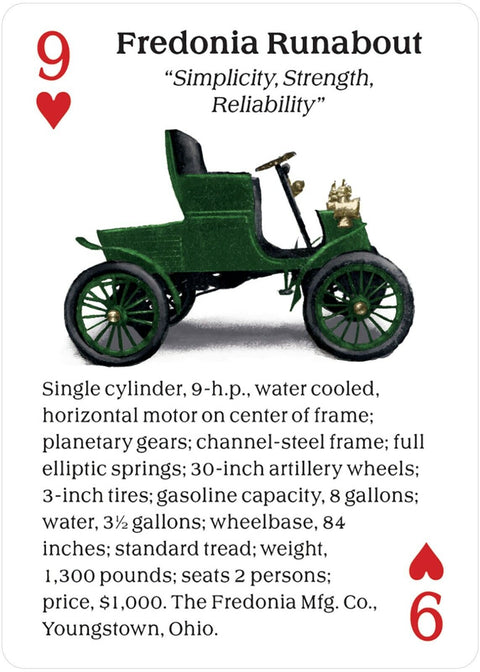 Turn Of The Century Motor Cars Playing Cards Deck US Games Systems NEW