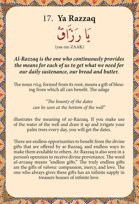 99 Beautiful Names Of Allah cards Insight Editions