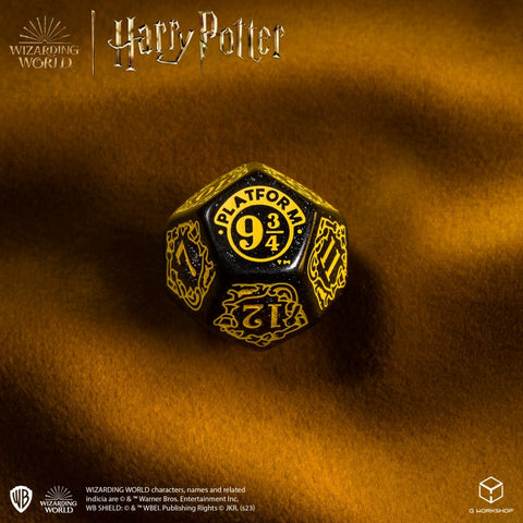 Harry Potter. Hufflepuff Modern Dice Set Black Role Games Q-Workshop NEW