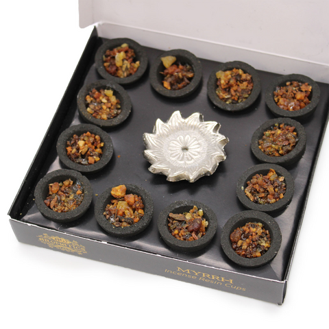 Box of 12 Resin Cups - Myrrh AW Aromatics
