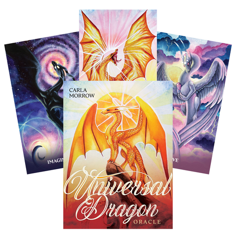Universal Dragon Oracle Cards Deck Blue Angel Carla Morrow Animals Healing NEW