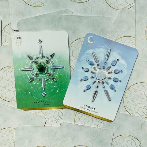 Crystal Grid Oracle Cards Deck Deluxe Edition Rockpool Publishing