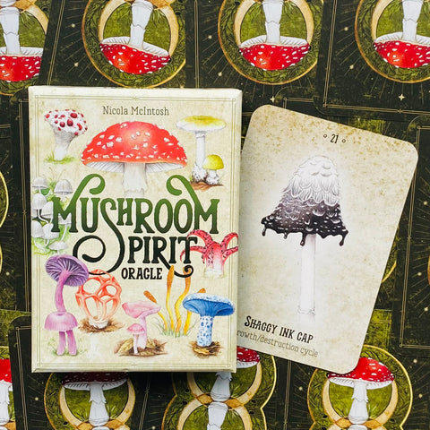 Mushroom Spirit Oracle Cards – Nature Magic & Fungi Wisdom Divination Deck