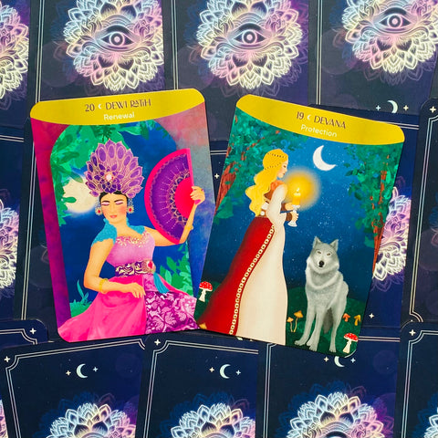 Moon Goddess Oracle Cards Deck Sacred Feminine Wisdom