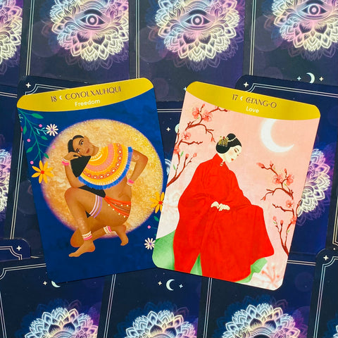 Moon Goddess Oracle Cards Deck Sacred Feminine Wisdom
