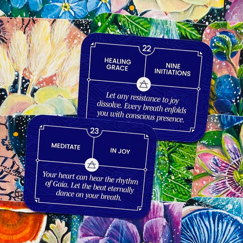 Indigo Sage Affirmation Cards – Air Element Deck for Clarity & Mindfulness