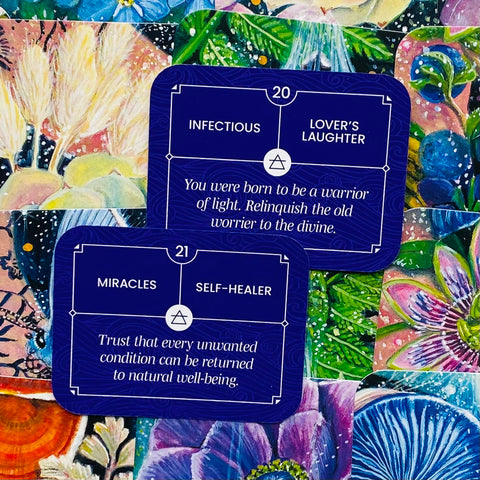 Indigo Sage Affirmation Cards – Air Element Deck for Clarity & Mindfulness