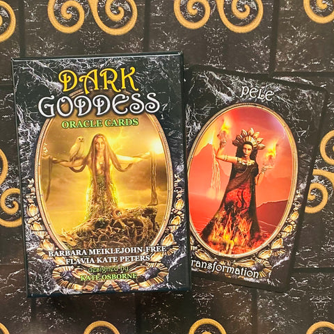 Dark Goddess Oracle Cards Deck And Guidebook Solarus Divine Feminine