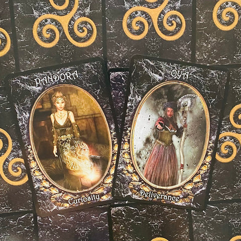 Dark Goddess Oracle Cards Deck And Guidebook Solarus Divine Feminine