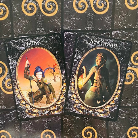 Dark Goddess Oracle Cards Deck And Guidebook Solarus Divine Feminine