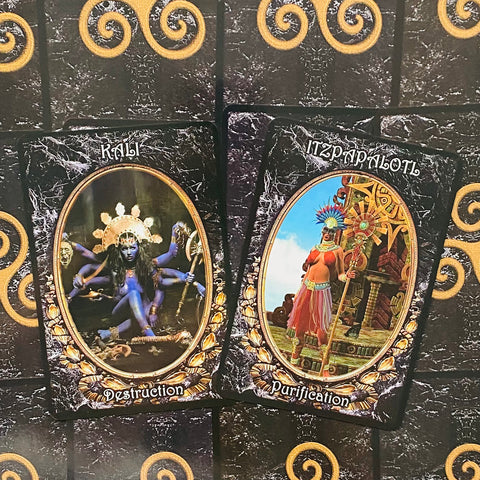 Dark Goddess Oracle Cards Deck And Guidebook Solarus Divine Feminine