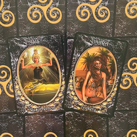 Dark Goddess Oracle Cards Deck And Guidebook Solarus Divine Feminine