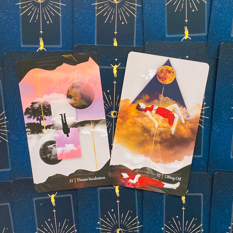 Lucid Dreaming Lucid Living Oracle Cards Deck Burton Esoteric Red Wheel