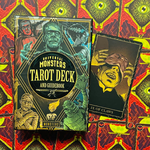 Universal Monsters Tarot Cards Deck And Guidebook