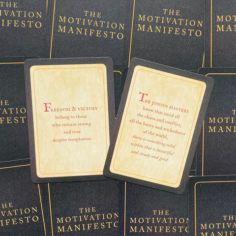Motivation Manifesto Oracle Cards Deck Brendon Burchard Bestseller Quotes