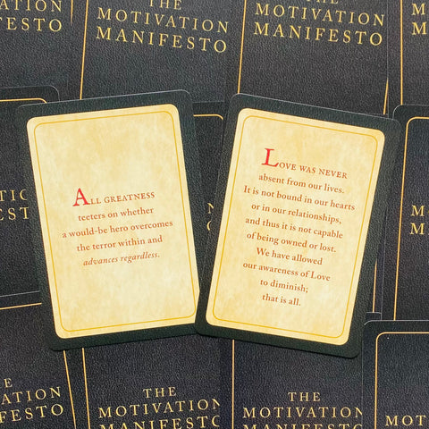 Motivation Manifesto Oracle Cards Deck Brendon Burchard Bestseller Quotes