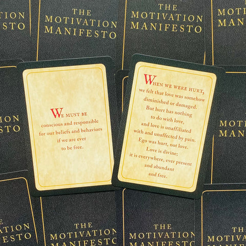 Motivation Manifesto Oracle Cards Deck Brendon Burchard Bestseller Quotes