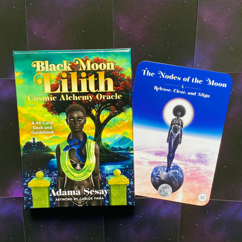 Black Moon Lilith Cosmic Alchemy Oracle Cards Deck By Adama Sesay