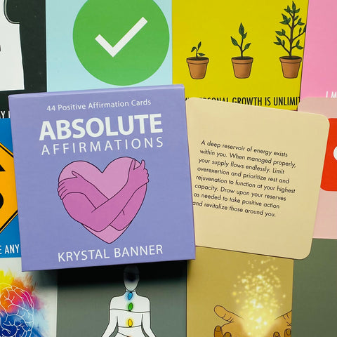 Absolute Affirmations Cards Deck Oracle Krystal Banner Manifest
