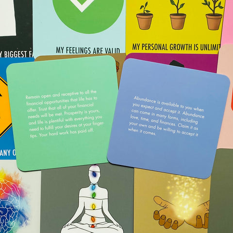 Absolute Affirmations Cards Deck Oracle Krystal Banner Manifest With Bag