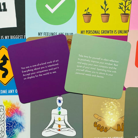 Absolute Affirmations Cards Deck Oracle Krystal Banner Manifest With Bag