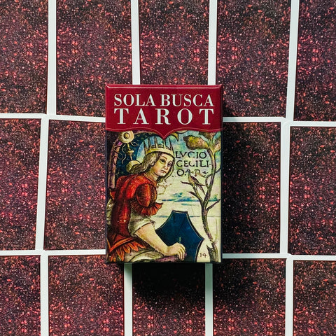 Sola Busca Tarot Mini Cards Deck Esoteric Historic Renaissance Lo Scarabeo