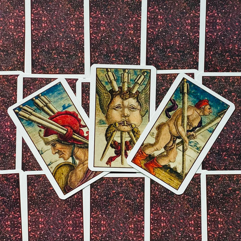 Sola Busca Tarot Mini Cards Deck Esoteric Historic Renaissance Lo Scarabeo