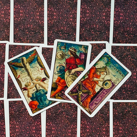 Sola Busca Tarot Mini Cards Deck Esoteric Historic Renaissance Lo Scarabeo