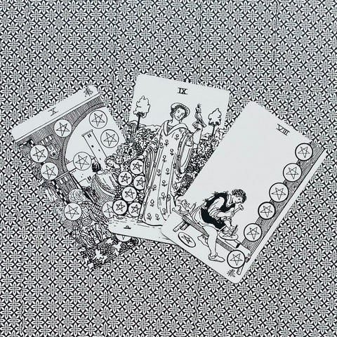 Black & White Rider-Waite Tarot Cards Deck & Guidebook US Games Systems With Bag