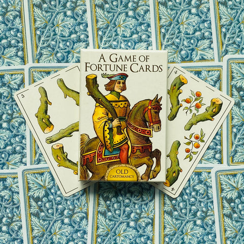 A Game Of Fortune Cards 40 Playing Cards Old Cartomancy 1900 Ca. Lo Scarabeo