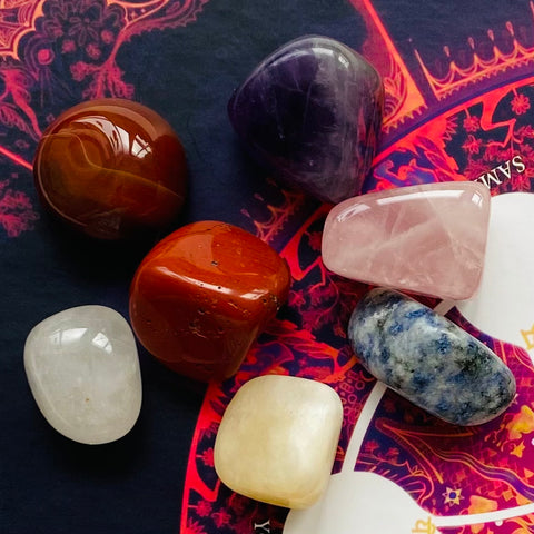 Chakra Meditation 7 Crystals And Mandala Board Telling Lo Scarabeo
