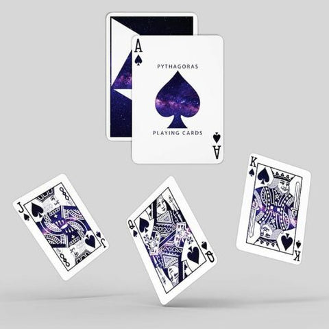 Pythagoras Playing Cards Deck Difatta USpcc Magic Tricks Poker Galaxy Purple NEW