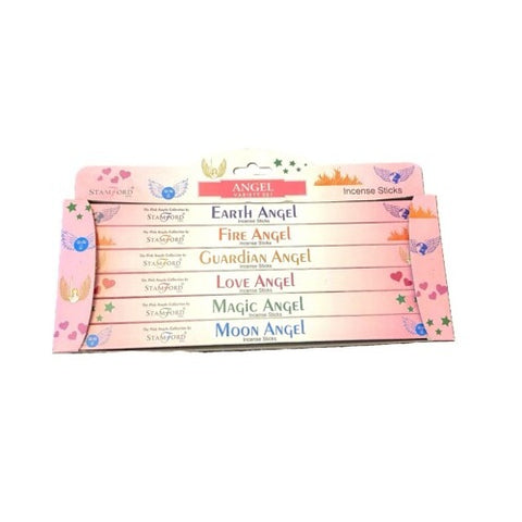 Stamford Angel Incense Sticks Gift Set, 6 Scents, 6x8 Sticks, Made in India