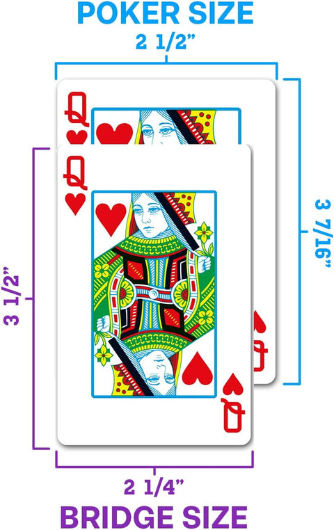 1546 Neoteric Poker Size Standard Index playing cards double deck: Red and Green