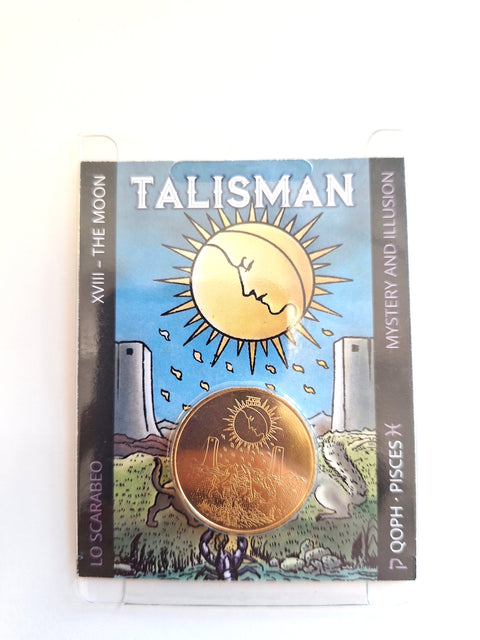 Tarot Talisman The Moon Xviii Mystery And Illusion Pisces Qoph Lo Scarabeo Ttc18