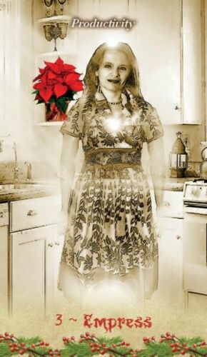 A Christmas Tarot Cards & Book Schiffer Publishing Roseberry Kesara Dennett NEW