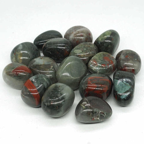 24 Tumble Stones - Bloodstone L (B Grade) Gemstones Talisman Ancient Wisdom NEW