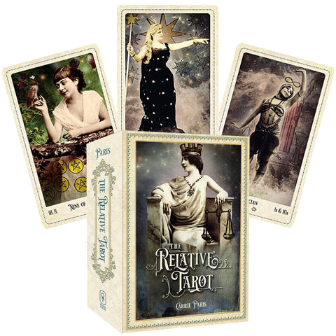Relative Tarot Cards Deck Weiser Books Carrie Paris 82 Cards And Guidebook NEW