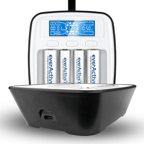Everactive Intelligent Charger Nc-1000M 12V Lcd USb Dc-1500Ma NEW