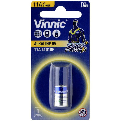 Vinnic 11A Car Remote Batteries Alkaline 6V L1016F 1Bl E11A GP-11A GP11A NEW